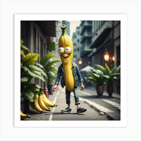 Banana Man Art Print