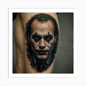 Joker Tattoo 9 Art Print