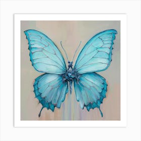 Blue Butterfly Art Print