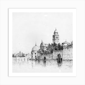 San Michaeli and Murano, Venice Andrew Fisher Bunner Art Print
