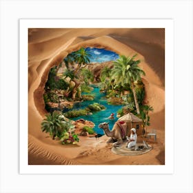 Desert Scene Art Print