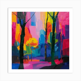 Abstract Park Collection Central Park New York City 2 Art Print