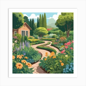 Garden Path 2 Art Print