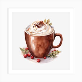 Hot Chocolate With Whipped Cream 16 Art Print