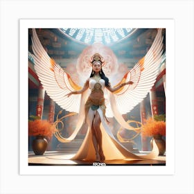 Chinese Goddess Art Print