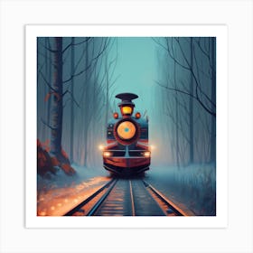 Train In The Woods Art Print