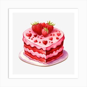 Valentine'S Day Cake 29 Art Print