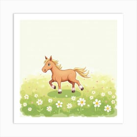 Horse In The Meadow 1 Art Print