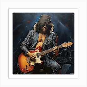 The Guitar Solo Art Print 0 Art Print