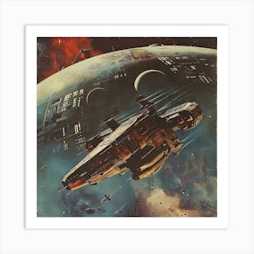 Classic Space Opera Scene 1 Art Print