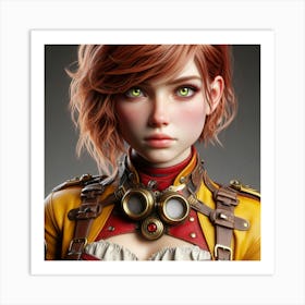 Steampunk Girl 25 Art Print