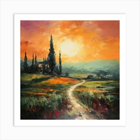 Italian Euphoria: Brushwork Harmony Art Print