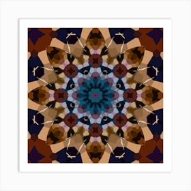 Brown Abstract Pattern Art Print