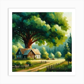 House In The Woods Art Print