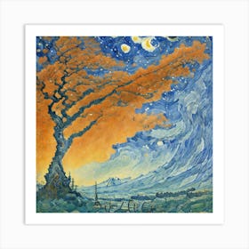 Starry Night Art Print