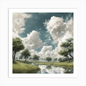 Cloudy Sky Art Print