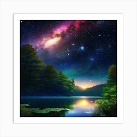 Starry Night Sky 9 Art Print