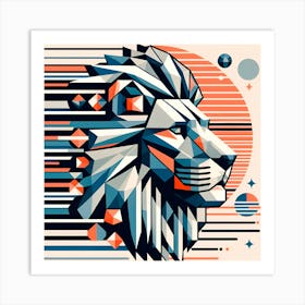 Lion Head 3 Art Print