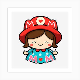 Kawaii Mom Art Print