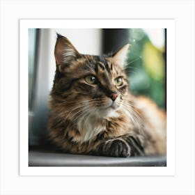 Portrait Of A Cat Art Print