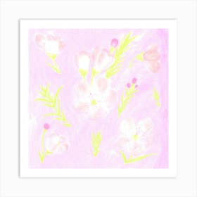 Whispers of Soft Flowers Art Print