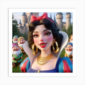 Snow White And The Seven Dwarfs 5 Art Print