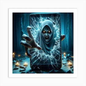 Ghost In A Cell Phone Art Print