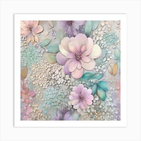 Floral pattern 7 Art Print