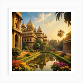 Hyderabad Palace Art Print