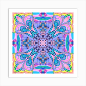 Psychedelic Abstract Design Art Print