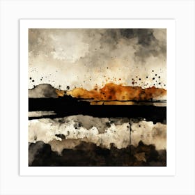 watercolor Fog Art Print