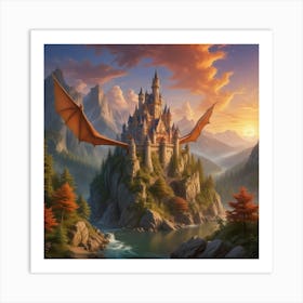 Dragon Castle Art Print