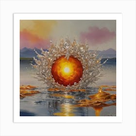 Diamond sunrise Art Print