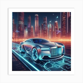 Futuristic Rolls Royce II Art Print