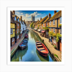 England Canals Art Print