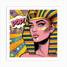 Pop Egyptian Mariya Flash Art Print