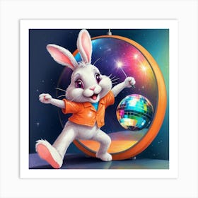 Disco Bunny 6 Art Print