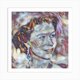 Portrait Of Queen Elizabeth Art Print