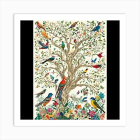 Tree Of Birds Art Print