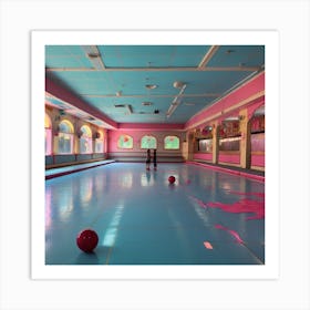 Blockbuster Roller Rink Art Print