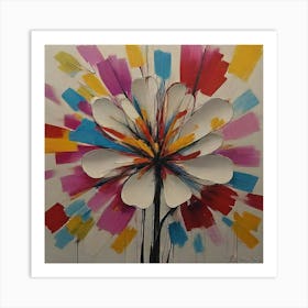 Abstract Flower 1 Art Print