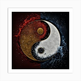 Yin Yang Art Art Print