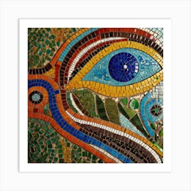 Mosaic Eye Art Print