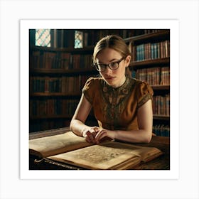 The Young Librarian 24 Art Print