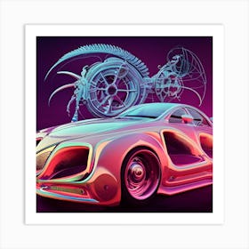 Futuristic Car 3 Art Print