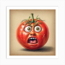 Tomato Face 1 Art Print