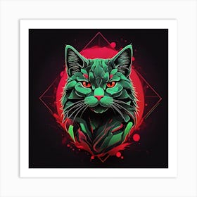 Neo cat Art Print