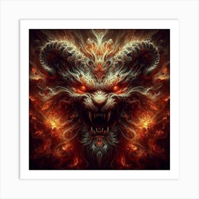 Demon Head Art Print