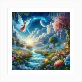 Fairy In The Forest Art Print