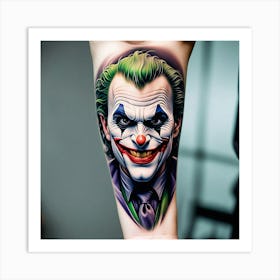 Joker Tattoo 25 Art Print